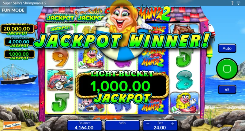 Super Sally's Shrimpmania 2 – krepšelio pasirinkimo žaidimo paleidimas su pasirinkimu tarp krepšelių ir Free Spins